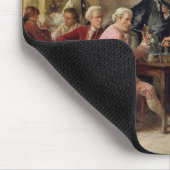 Die Debatte eines Herrn, 1881 (Öl auf Platte) Mousepad (Ecke)