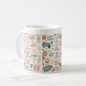 Die Decke der Doodle-Mauer: Kunst druckt nach Kaffeetasse (Vorderseite Links)
