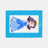 Die Decke der Prinzessin-Fleece. Personalisierter  (Vorderseite (Horizontal))