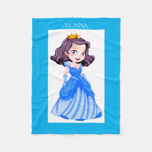 Die Decke der Prinzessin-Fleece. Personalisierter  (Vorderseite)