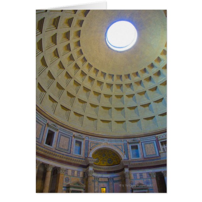 Die Decke des Pantheons in Rom, Italien. (Vorne)
