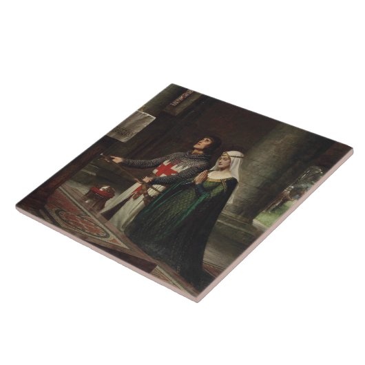 Die Dedication (der mittelalterliche Ritter und se Fliese (Seite)