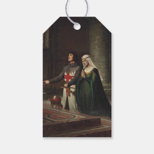 Die Dedication (der mittelalterliche Ritter und se Geschenkanhänger (Vorderseite)