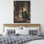 Die Dedication (der mittelalterliche Ritter und se Leinwanddruck (Insitu (Schlafzimmer))