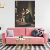Die Dedication (der mittelalterliche Ritter und se Leinwanddruck (Insitu (Wohnzimmer))