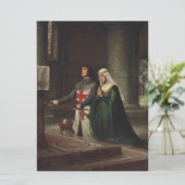 Die Dedication (Ritter und Seine Frau) Karte (Stehend Vorderseite)