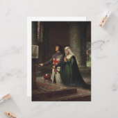 Die Dedication (Ritter und Seine Frau) Karte (Vorderseite/Rückseite Beispiel)