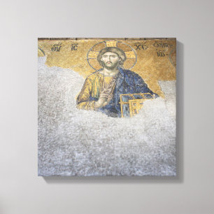 Die Deesis Mosiac Upper Gallery Hagia Sophia Leinwanddruck