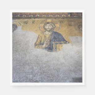 Die Deesis Mosiac Upper Gallery Hagia Sophia Serviette