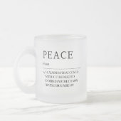 Die Definition der Mattierten Tasse des Friedens (Links)