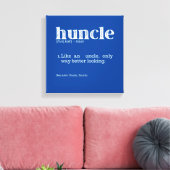 Die Definition des Begriffs "Mens Huncle" Leinwanddruck (Insitu (Wohnzimmer))