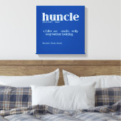 Die Definition des Begriffs "Mens Huncle" Leinwanddruck (Insitu (Schlafzimmer))