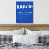Die Definition des Begriffs "Mens Huncle" Leinwanddruck (Insitu (Schlafzimmer))
