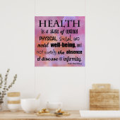 Die Definition des "Chiropraktischen Gesundheitspu Poster (Küche)