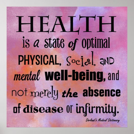 Die Definition des "Chiropraktischen Gesundheitspu Poster (Vorne)