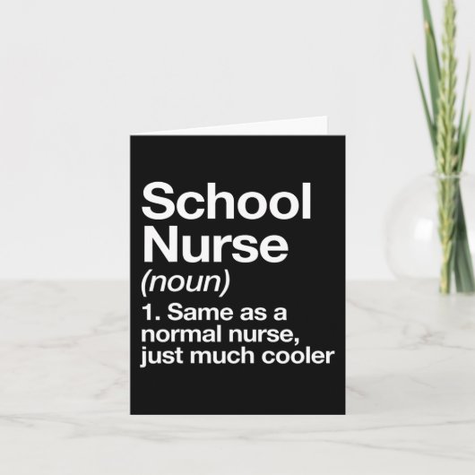 Die Definition von Krankenschwester wird am ersten Karte (Vorderseite)