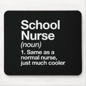 Die Definition von Krankenschwester wird am ersten Mousepad (Vorne)