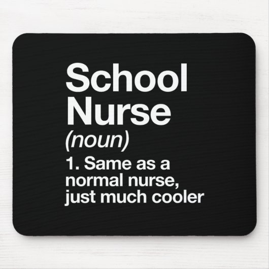 Die Definition von Krankenschwester wird am ersten Mousepad (Vorne)