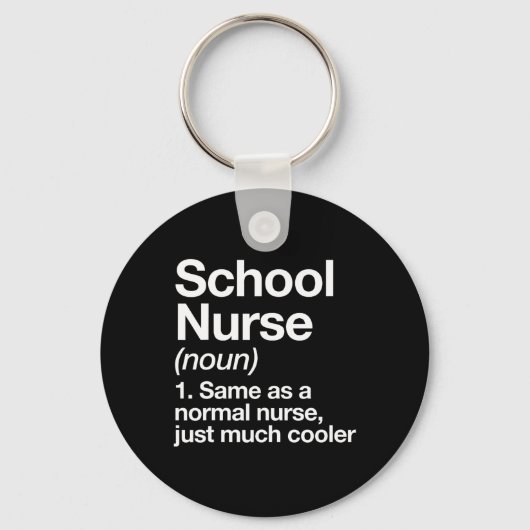 Die Definition von Krankenschwester wird am ersten Schlüsselanhänger (Vorderseite)