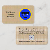 Die Degree and Me Business Card Visitenkarte (Vorne/Hinten)