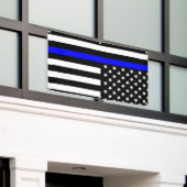 Die Dekoration der amerikanischen Flagge der Thin Banner (Äußeres Gebäude)