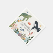 Die Dekoration der Babydusche im Meer Serviette (Ecke)