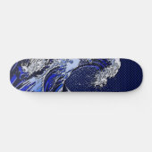 Die Dekoration der großen Hokusai-Wave-Chromfaser Skateboard (Horizontal)