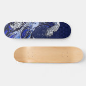 Die Dekoration der großen Hokusai-Wave-Chromfaser Skateboard (Horizontal)