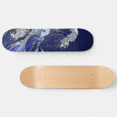 Die Dekoration der großen Hokusai-Wave-Chromfaser Skateboard (Horizontal)