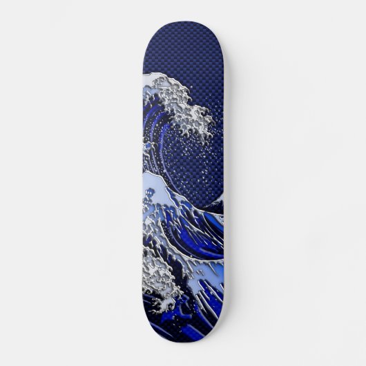 Die Dekoration der großen Hokusai-Wave-Chromfaser Skateboard (Vorderseite)