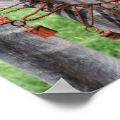 Die Dekoration der Sonnenschutzgitter auf Zaun (Ecke)