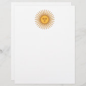 Die Dekoration der Sun-Symbole (Vorne/Hinten)