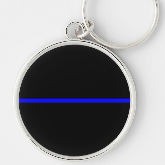 Die Dekoration der symbolträchtigen Thin Blue Line Schlüsselanhänger (Vorne)