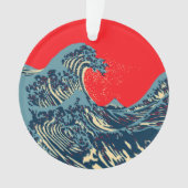Die Dekoration des Great Hokusai Wave Pops (Vorderseite)