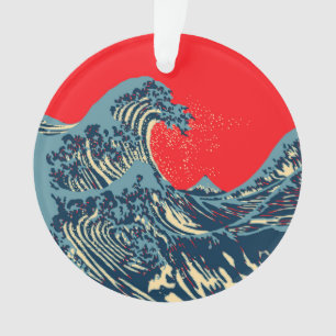 Die Dekoration des Great Hokusai Wave Pops