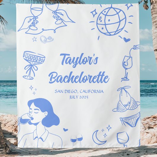 Die Dekoration des Junggeselinnen-Abschieds von Co Wandteppich