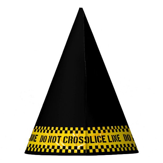 Die Dekoration des Party der Polizei darf nicht du Partyhütchen (Rückseite)