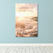 Die Dekoration des Sunrise Fotos am Strand mit Zit Leinwanddruck (Insitu (Holzboden))