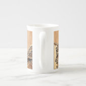 Die Dekoration im Stil des Großen Hokusai Wave Bam Porzellantasse (Rückseite)