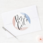 Die Dekoration moderner Geschlechterperspektive Runder Aufkleber (Umschlag)