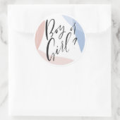 Die Dekoration moderner Geschlechterperspektive Runder Aufkleber (Tasche)