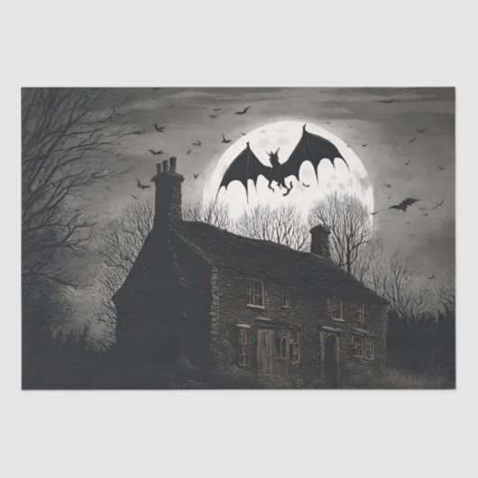 Die Dekoupage des Jersey Devil Cryptid Seidenpapier (Vorderseite)