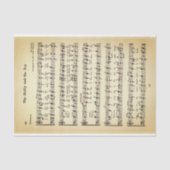 Die Dekoupage von Holly und Ivy Sheet Music DU4F Seidenpapier (Vorderseite)