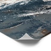 Die Delfine im Meer Poster (Ecke)