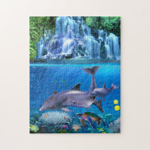 Die Delphin-Familie Puzzle
