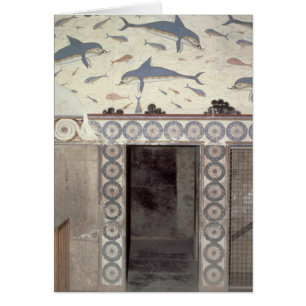 Die Delphin-Freskos im Badezimmer der Königin
