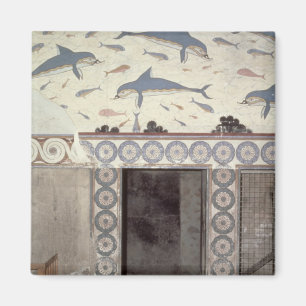 Die Delphin-Freskos im Badezimmer der Königin Magnet