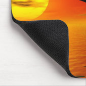 Die Delphine Sonnenuntergang Mousepad springend (Ecke)