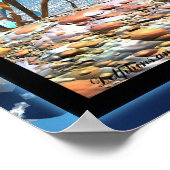 Die Delphine und die Schatztruhe Poster (Ecke)