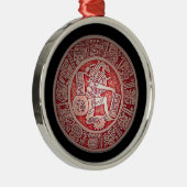 Die deluxe Weihnachtsmayaverzierung Silbernes Ornament (Rechts)